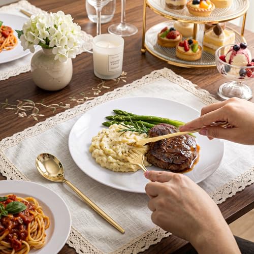 Gold Disposable Plastic Silverware Set - Heavy Duty 300 Pieces for Parties & Weddings