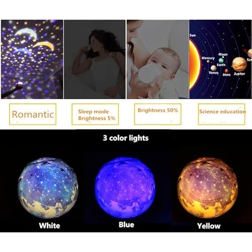 TOURACE Solar System Projector, Star Night Light for Kids, Planet Toys, Space Light, Universe Project?r, Space Lamp, Teen boy Girl Bedroom, Planets Toy, Planetarium Projector, Boys Gift, Christmas.