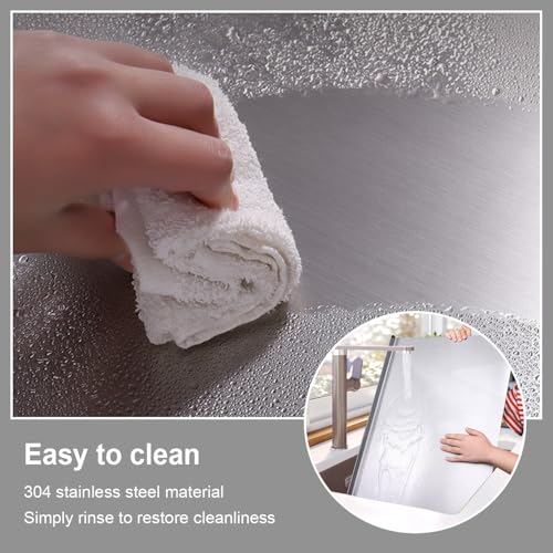 304 Stainless Steel Cutting Board 31.5 x 19.6in Non-Slip Dishwasher Safe Kitchen Chopping Board