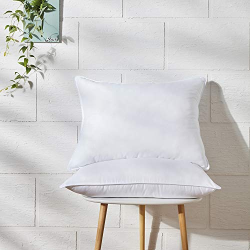 Supportive Standard Bed Pillow Set of 2 - 20x26 Inch Down Alternative Cooling Shams for Sleep & Decor - Variation of THIS listing