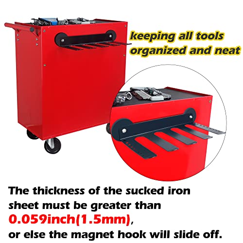 4-Slot Magnetic Power Tool Organizer Wall Mount Storage Rack with Screwdriver Holder
