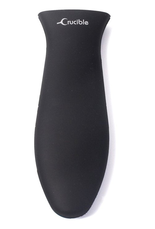 Crucible Cookware Silicone Hot Handle Holders (Large, Black)