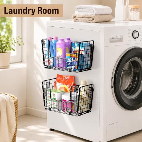 Magnetic Fridge Shelf Organizer 3 Pack Black - Fruit & Vegetable Storage