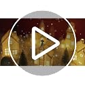 White Ceramic Christmas Village Houses Set with Timer & LED Lights