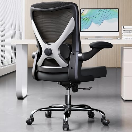 Ergonomic Mesh Office Chair with Lumbar Support, Swivel & Adjustable Height