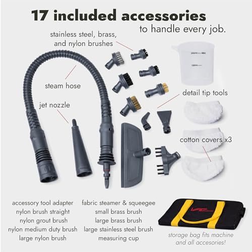 Handheld Steam Cleaner for Bed Bugs Auto Grout - 210°F Deep Sanitizing