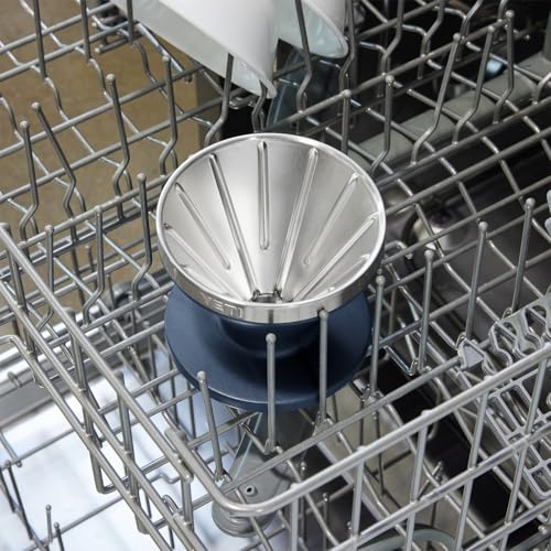 YETI Pour Over Coffee Maker Accessory Navy Fits All V60 Filters Durable Stainless Steel