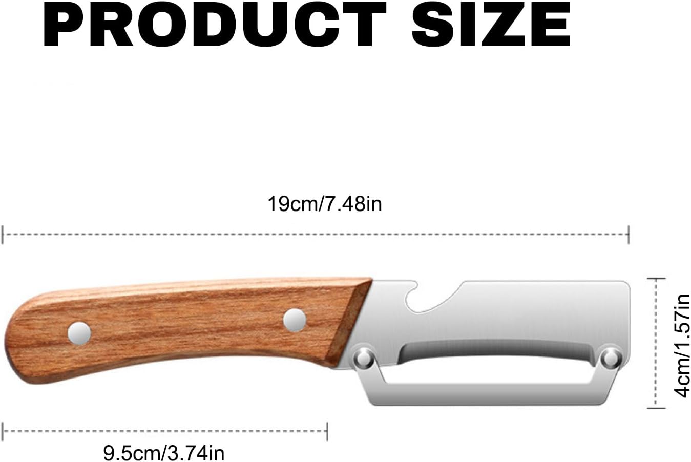 Skiennix 2-in-1 Vegetable Peeler - Premium Multifunctional Tool with Built-in Bottle Opener | Ideal for All Fruits & Vegetables