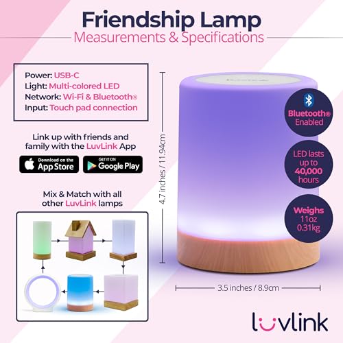 Friendship Lamps No Subscription WiFi Touch Lamp for Long-Distance Relationships - Single