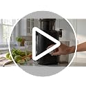 NEWBULIG Black Cold Press Juicer with 4.25-Inch Feed Chute - Masticating Slow Juicer