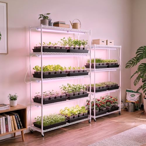 Pinkish White 3ft LED Grow Light Strip - Full Spectrum, 180W, 6 Pack