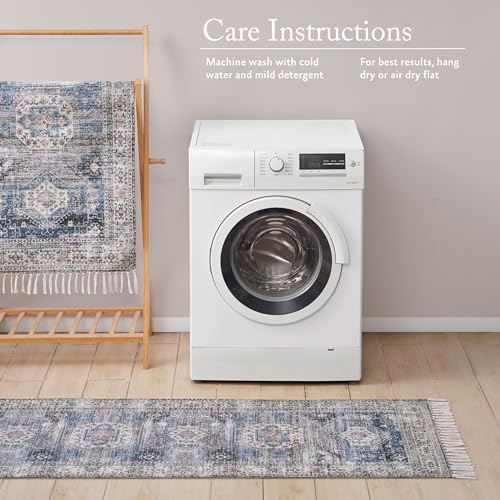 Jessica Simpson Chenille Peregrine Fringe Rug - Skid-Resistnat & Washable Runner Rug 2 Piece Set - 26" x 51"/26" x 66"