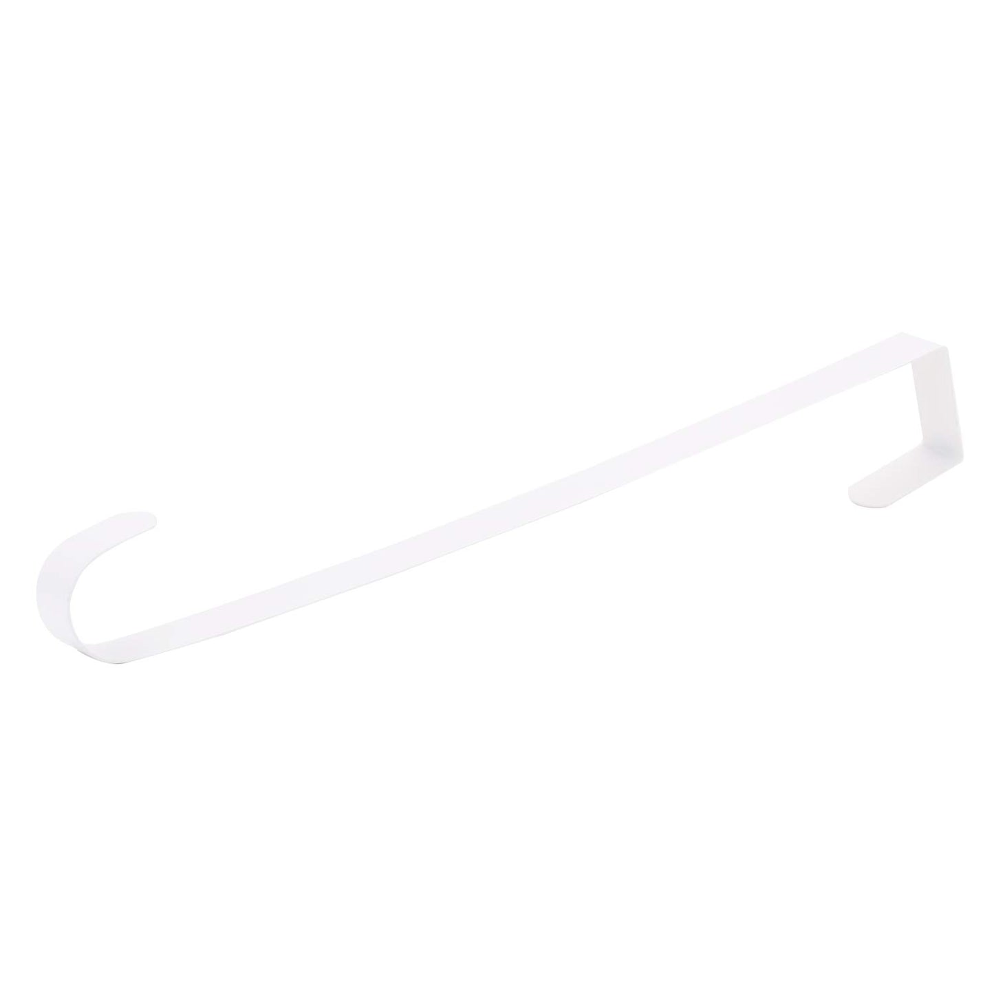 Sattiyrch 12" Wreath Hanger for Front Door,Steel Over The Door Hanger Hook,Wreath Door Hanger (White,1)