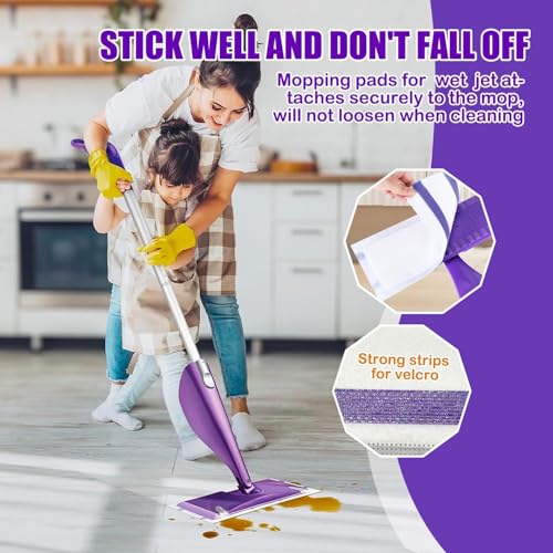 100 Pack Disposable WetJet Mop Pads for Swiffer Wet Jet - Thick & Super Absorbent
