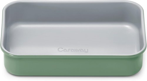 Caraway Nonstick Baking Pan - Non-Toxic, PTFE & PFOA Free Aluminized Steel - 9” x 6.5” Sage Casserole Dish