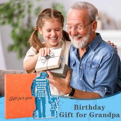 Grandpa Gifts from Granddaughter Birthday Gifts Idea for Grandfather from Granddaughter Best Grandpa Ever Gifts to My Grandpa Christmas Fathers Day Gift for Granddad Papa Acrylic Plaque Sign