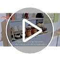 Nicetree White Shoe Cabinet with 3 Flip Drawers Narrow Shoe Organizer Modern Storage