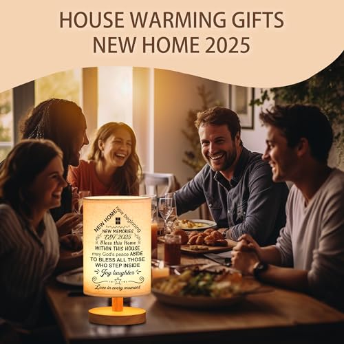 WSYEAR House Warming Gifts New House Decor, Table Lamp Best Housewarming Gifts 2025 New Home Gift Ideas Women Couple, New Home New Adventure New Memories
