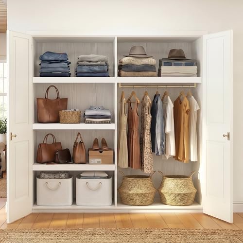 Wirshelfcova 5pcs Wire Shelf Covers for Pantry & Closet, 30" W x 12" D, White - Premium Engineered Wood