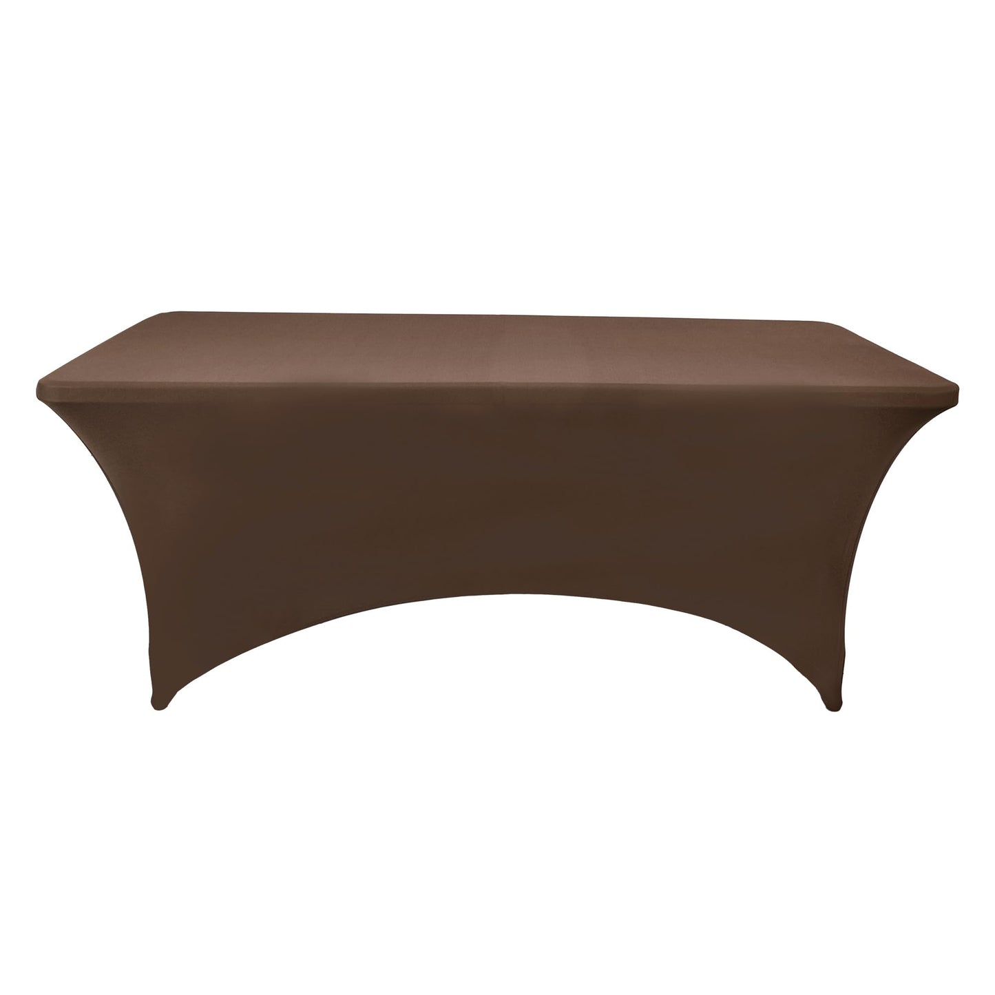 ZarzaaSik 6-Pack 6ft Spandex Table Covers for Rectangle Standard Folding Tables - Wrinkle Resistant Stretch Tablecloths - Ultimate Fitted Table Protector for Parties, Trade Shows, Wedding