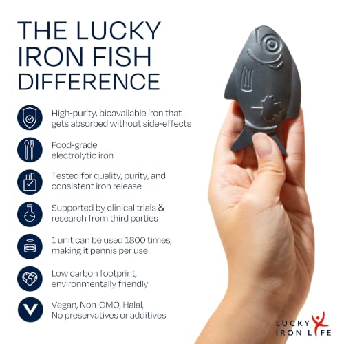 Lucky Iron Fish® Original 1-Fish - No Side-Effect Iron Fortification, 5-Year Supply
