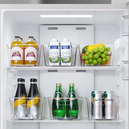 Large Clear Plastic Storage Bins Set of 12 with Labels - Multi-Use Organizers for Kitchen, Pantry, Bathroom, Office, RV