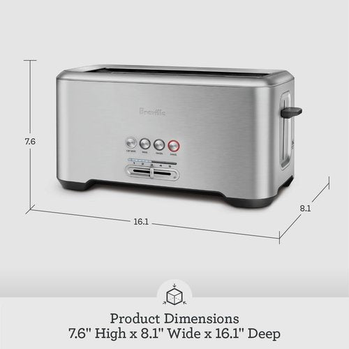 Breville BTA730XL 4-Slice Toaster - Bit More Functionality in Brushed Stainless Steel