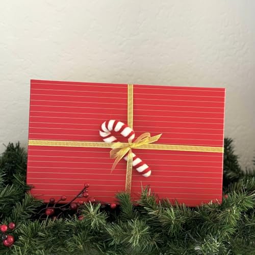 Humble Hilo Handmade Felt Christmas Ornaments Candy Cane 3-Pack - Holiday Animal Decor