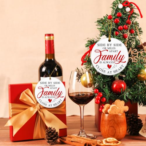 Family Christmas Ornaments 2026 Personalized Holiday Decor - Heart Design