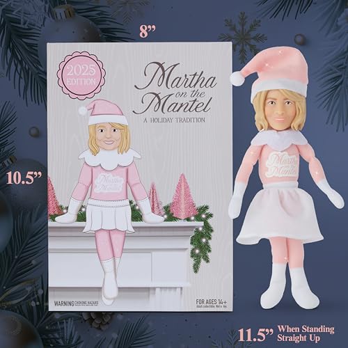 Martha Stewart Martha on a Mantle 12in Plush Figurine - Pink (One Size)