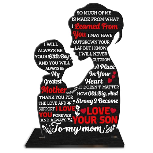 Mom Gifts From Son Acrylic Sign - Best Mom Ever Plaque for Mother's Day