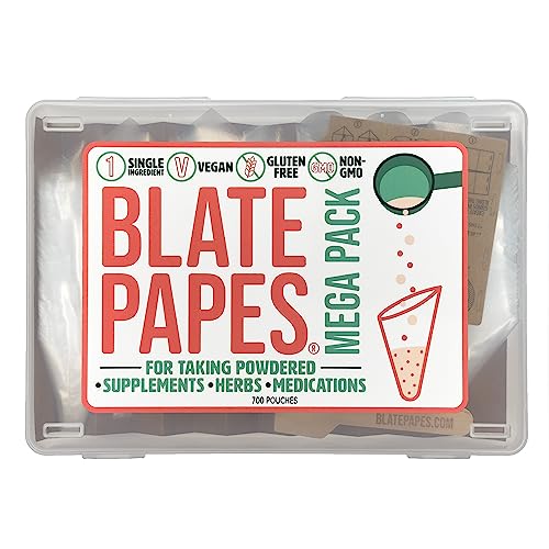 Blate Papes Edible Gel Pouches – 700 Vegan, Gluten-Free Supplement & Herb Wraps
