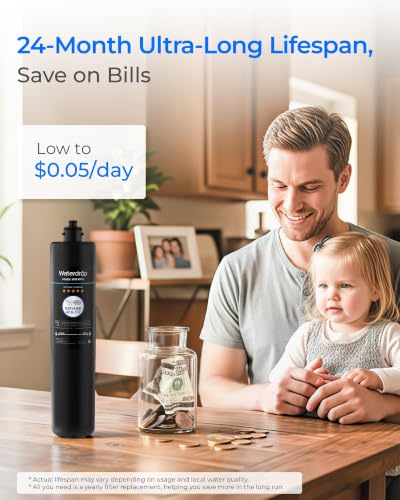 Waterdrop RF15 Water Filter Replacement Set - 2 Black Filters for 15UA/15UB/15UC