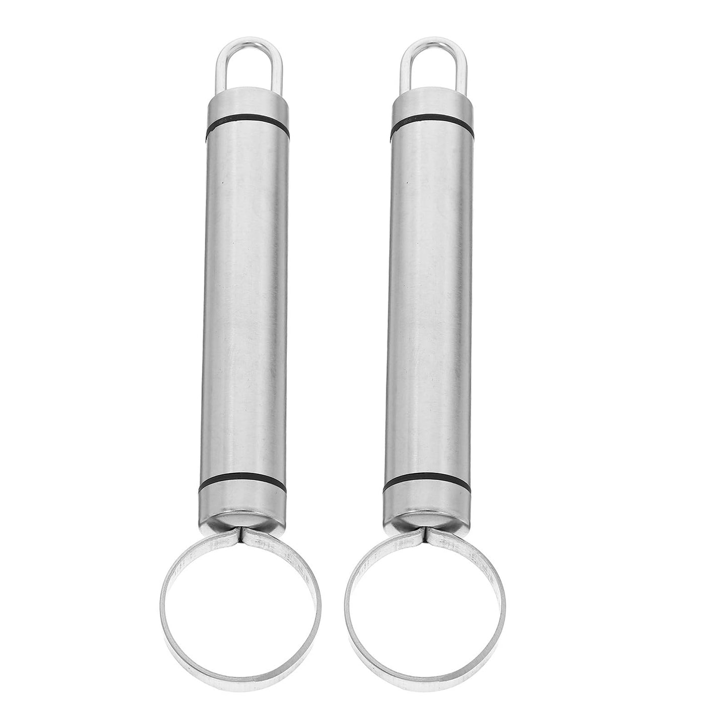 Hemoton 2 Pcs Fruit Core Removing Tools Stainless Steel Peach Corers Kitchen Utensils for Pear Bell Pepper Easy-to-Clean Kitchen Gadgets for Home Use