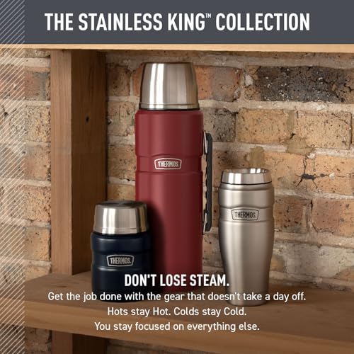 THERMOS Stainless King Vacuum-Insulated Beverage Bottle 68oz Midnight Blue