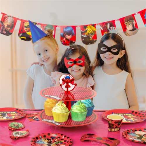 Miraculous Ladybug Party in a Box Kit - Official Licensed Kids Birthday Supplies - Mighty Mojo
