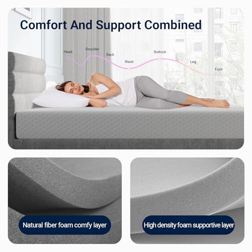 Avenco Twin Mattress 8 Inch Medium Firm Memory Foam in a Box