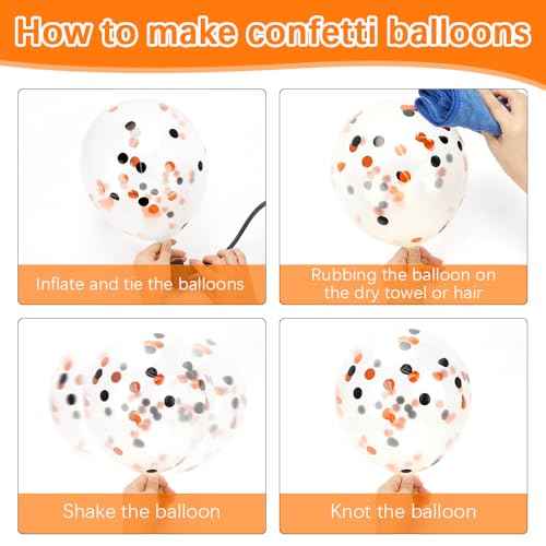 Black Orange Balloons Garland Arch Kit Orange Balloons Latex Matte Basketball Balloon Decorations for Birthday Graduation Halloween Christmas Gifts Bachelorette Party Wedding Anniversary 50 PCS 12