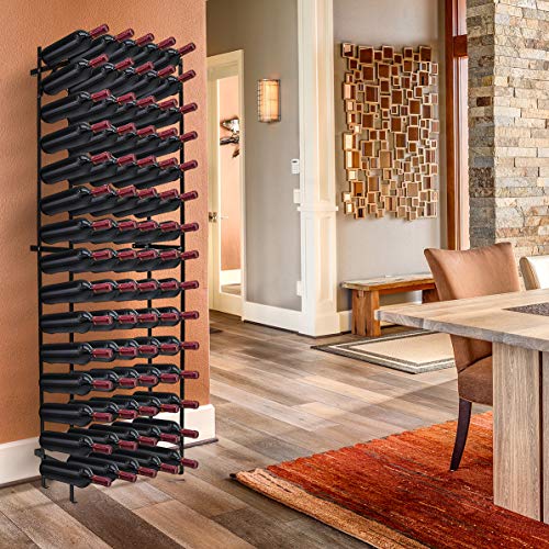 Sorbus 75 Bottle Freestanding Floor Wine Rack with 15 Tiers Home Bar Storage