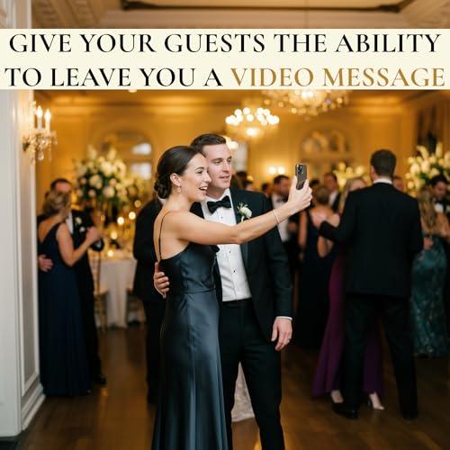 Video Guest Book for Weddings with QR Code - Wedding Video Recording Kit