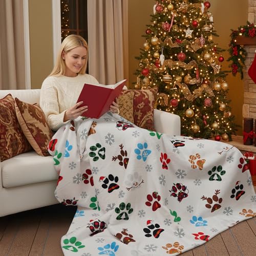 Christmas Throw Blanket 50x60 In Ultra Soft Cozy Decor for Sofa Bed