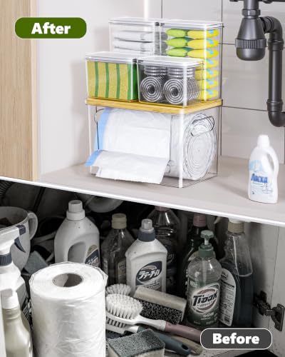 iCASA 5 in 1 Trash Bag & Detergent Organizer Dispenser - L-5in1