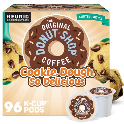 Cookie Dough Flavored Coffee Pods - 24 Count (Pack of 4) for Keurig, 96 Total