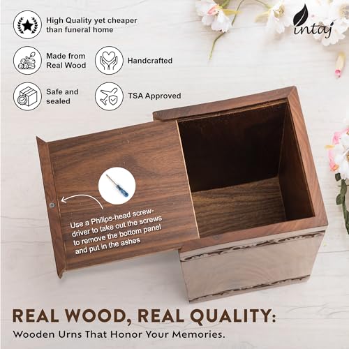 Tree of Life Wooden Urn for Human Ashes - X-Large Rosewood 250 Cu In Variation of THIS listing