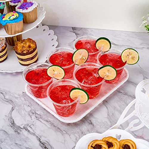 Lilymicky 1000 Pack 9 oz Clear Disposable Plastic Cups for Cocktails & Beverages