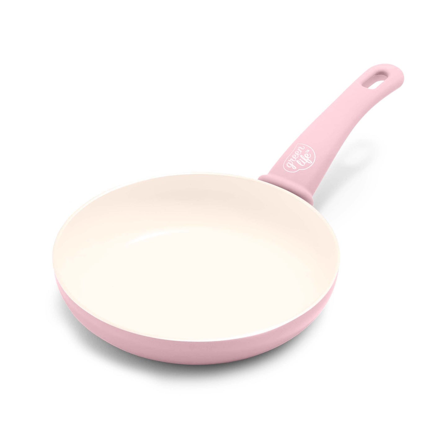 GreenLife Soft Grip Healthy Ceramic Nonstick 8" Frying Pan, PFAS & PFOA-Free, Dishwasher Safe, Egg Omelet Skillet, Cookware for Easy Cooking, Non-Stick Kitchen Essentials, Grey