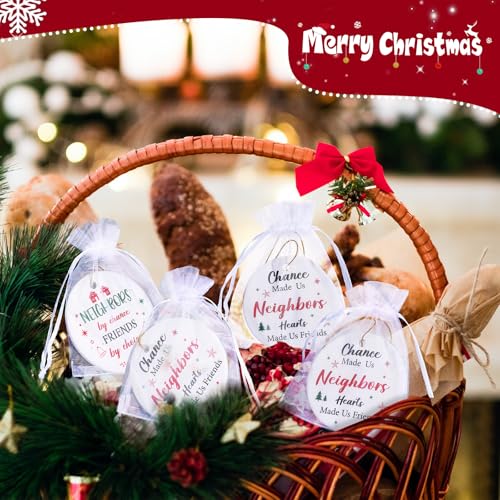 Vercraft 36Pcs Neighbor Gifts Christmas Ornaments 12 Best Neighbor Ornament - Neighbors Variation