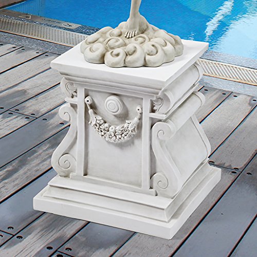 Large Garden Plinth Base for Statues & Planters - Classic Resin Pedestal
