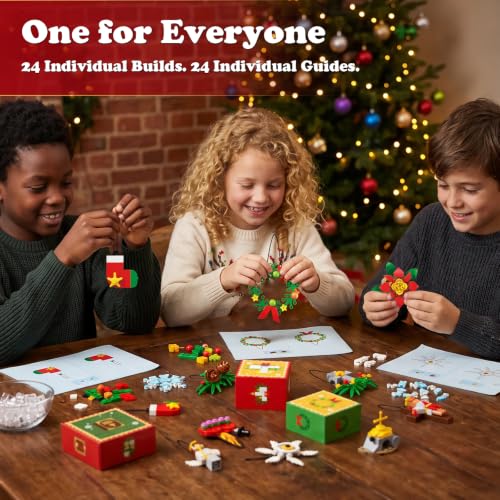 Nativity Scene Building Set - Christmas Ornament Advent Calendar 2026, Holiday Decorations