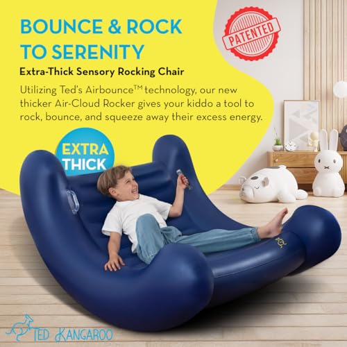 TED KANGAROO CloudBounce Ultra Kids Sensory Rocking Chair | Inflatable, Durable & Portable